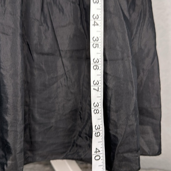 Loft Black Silk Blend Tiered Dress with Straps 8P - Picture 10 of 11